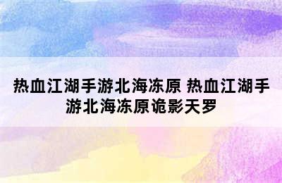 热血江湖手游北海冻原 热血江湖手游北海冻原诡影天罗